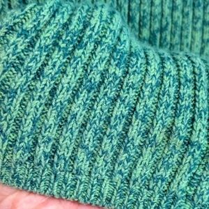 Euc Aerie Green Zip Up Sweater with Textured Knit Size Medium